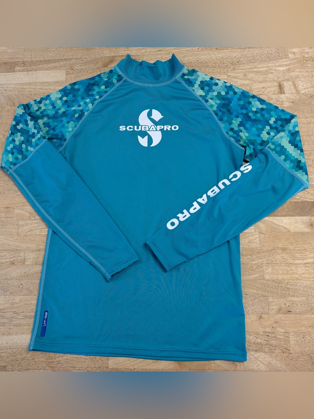 Scubapro Women's Teal Long-Sleeve Swim Rash Guard
